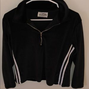 velvet black quarter zip